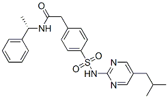 4-[[[5-(2-Methylpropyl)-2-pyrimidinyl]amino]sulfonyl]-N-[(S)-1-phenylethyl]benzeneacetamide