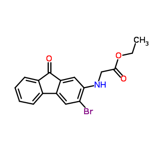 ethyl n-(3-bromo-9-oxo-9h-fluoren-2-yl)glycinate