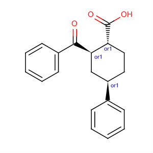 Cyclohexanecarboxylic acid, 2-benzoyl-4-phenyl-, (1R,2R,4R)-rel-