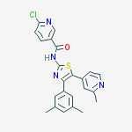 6-CHLORO-N-[4-(3,5-DIMETHYLPHENYL)-5-(2-METHYL-4-PYRIDYL)-1,3-THIAZOL-2-YL]NICOTINAMIDE