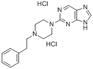9H-Purine, 2-(4-phenethyl-1-piperazinyl)-, dihydrochloride