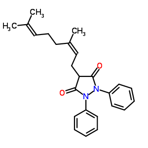4-[(2Z)-3,7-dimethylocta-2,6-dien-1-yl]-1,2-diphenylpyrazolidine-3,5-dione
