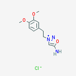 3-[2-(3,4-dimethoxyphenyl)ethyl]oxadiazol-3-ium-5-amine;chloride