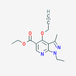 ethyl 1-ethyl-3-methyl-4-(prop-2-yn-1-yloxy)-1H-pyrazolo[3,4-b]pyridine-5-carboxylate