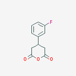 4-(3-fluorophenyl)oxane-2,6-dione