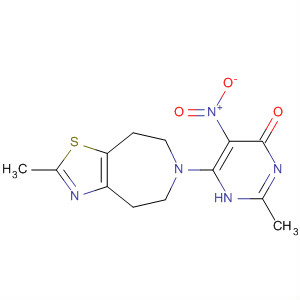 4(1H)-Pyrimidinone,2-methyl-5-nitro-6-(4,5,7,8-tetrahydro-2-methyl-6H-thiazolo[4,5-d]azepin-6-yl)-