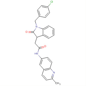 1H-Indole-3-acetamide,1-[(4-chlorophenyl)methyl]-N-(2-methyl-6-quinolinyl)-a-oxo-