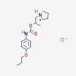 1-pyrrolidin-1-ium-1-ylpropan-2-yl N-(4-propoxyphenyl)carbamate;chloride