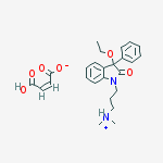 3-(3-ethoxy-2-oxo-3-phenyl-2,3-dihydro-1H-indol-1-yl)-N,N-dimethylpropan-1-aminium (2Z)-3-carboxyprop-2-enoate