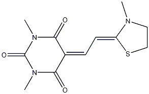 1,3-Dimethyl-5-[2-(3-methylthiazolidin-2-ylidene)ethylidene]pyrimidine-2,4,6-trione