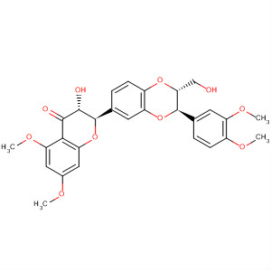 4H-1-Benzopyran-4-one,2-[(2R,3R)-3-(3,4-dimethoxyphenyl)-2,3-dihydro-2-(hydroxymethyl)-1,4-benzodioxin-6-yl]-2,3-dihydro-3-hydroxy-5,7-dimethoxy-, (2R,3R)-