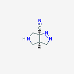 PYRROLO[3,4-C]PYRAZOLE-6A(3H)-CARBONITRILE,3A,4,5,6-TETRAHYDRO-3A-METHYL-,(3AR,6AS)-REL-