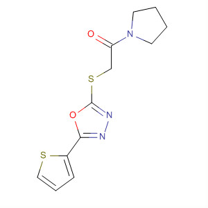 Pyrrolidine, 1-[[[5-(2-thienyl)-1,3,4-oxadiazol-2-yl]thio]acetyl]-