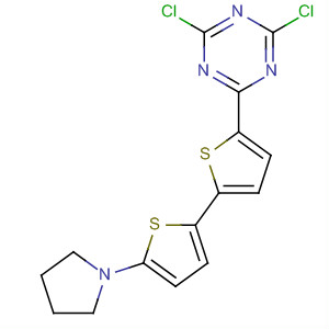 1,3,5-Triazine, 2,4-dichloro-6-[5'-(1-pyrrolidinyl)[2,2'-bithiophen]-5-yl]-