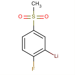 Benzene, 1-fluoro-4-(methylsulfonyl)-, ion(1-), lithium