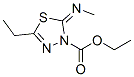 1,3,4-THIADIAZOLE-3(2H)-CARBOXYLIC ACID,5-ETHYL-2-(METHYLIMINO)-,ETHYL ESTER