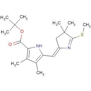 1H-Pyrrole-2-carboxylic acid,5-[(E)-[3,4-dihydro-4,4-dimethyl-5-(methylthio)-2H-pyrrol-2-ylidene]methyl]-3,4-dimethyl-, 1,1-dimethylethyl ester