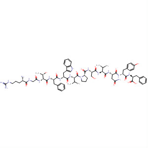L-Phenylalanine,L-arginylglycyl-L-threonyl-L-phenylalanyl-L-tryptophyl-L-valyl-D-prolyl-L-seryl-L-valyl-L-asparaginyl-L-tyrosyl-
