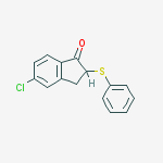 1H-Inden-1-one, 5-chloro-2,3-dihydro-2-(phenylthio)-