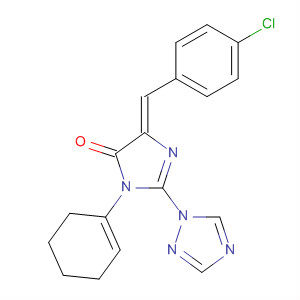 4H-Imidazol-4-one,5-[(4-chlorophenyl)methylene]-3,5-dihydro-3-phenyl-2-(1H-1,2,4-triazol-1-yl)-, (5Z)-