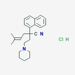 1-PIPERIDINEBUTANENITRILE,A-(3-METHYL-2-BUTENYL)-A-(NAPHTHALEN-1-YL)- HCL