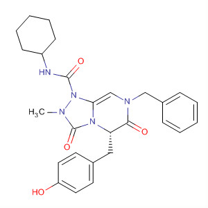 1,2,4-Triazolo[4,3-a]pyrazine-1(5H)-carboxamide,N-cyclohexylhexahydro-5-[(4-hydroxyphenyl)methyl]-2-methyl-3,6-dioxo-7-(phenylmethyl)-, (5S)-
