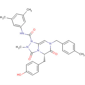 1,2,4-Triazolo[4,3-a]pyrazine-1(5H)-carboxamide,N-(3,5-dimethylphenyl)hexahydro-5-[(4-hydroxyphenyl)methyl]-2-methyl-7-[(4-methylphenyl)methyl]-3,6-dioxo-, (5S)-