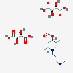 (2r,3r)-2,3-dihydroxybutanedioic Acid;[1-[3-(dimethylamino)propyl]-2,5-dimethylpiperidin-4-yl] Acetate