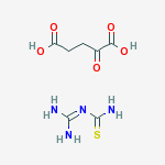 pentanedioic acid, 2-oxo-, compd. with thiourea, N-(aminoiminomethyl)- (1:1)