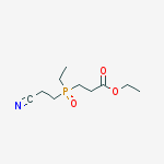 Propanoic acid, 3-[(2-cyanoethyl)ethylphosphinyl]-, ethyl ester