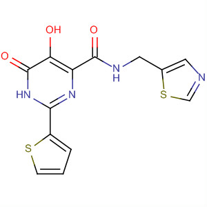 4-Pyrimidinecarboxamide,1,6-dihydro-5-hydroxy-6-oxo-N-(5-thiazolylmethyl)-2-(2-thienyl)-