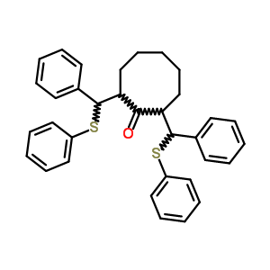 2,8-bis[phenyl(phenylsulfanyl)methyl]cyclooctanone
