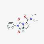 (5S,7aR)-N,N-diethyl-1,3-dioxo-2-phenylhexahydro-1H-pyrrolo[1,2-c]imidazole-5-carboxamide