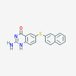 4(1H)-Quinazolinone, 2-amino-6-(2-naphthalenylthio)-