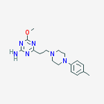 4-methoxy-6-[2-[4-(4-methylphenyl)piperazin-1-yl]ethyl]-1,3,5-triazin-2-amine
