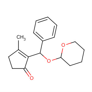 2-Cyclopenten-1-one,3-methyl-2-[phenyl[(tetrahydro-2H-pyran-2-yl)oxy]methyl]-