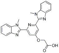 2, 6-bis(1-methylbenzimidazol-2-yl)-4-oxyacetic acid pyridine