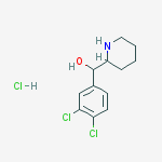 (3,4-dichlorophenyl)-piperidin-2-ylmethanol;hydrochloride