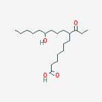 Heptadecanoic acid, 12-hydroxy-8-(1-oxopropyl)-