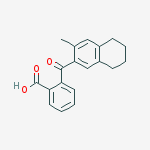 2-[(3-methyl-5,6,7,8-tetrahydronaphthalen-2-yl)carbonyl]benzoic acid