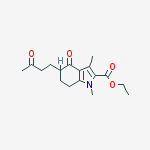 ethyl 1,3-dimethyl-4-oxo-5-(3-oxobutyl)-4,5,6,7-tetrahydro-1H-indole-2-carboxylate