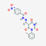 N'-{[1-(2-methylphenyl)-2,4,6-trioxohexahydropyrimidin-5-yl]methylidene}-4-nitrobenzohydrazide