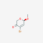 2H-Pyran-3(6H)-one, 4-bromo-6-methoxy-, (R)-