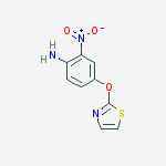 Benzenamine, 2-nitro-4-(2-thiazolyloxy)-