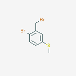 Benzene, 1-bromo-2-(bromomethyl)-4-(methylthio)-