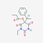 1-ethyl-2,4,6-trioxo-5-(1-phenylethyl)hexahydropyrimidin-5-yl propanoate