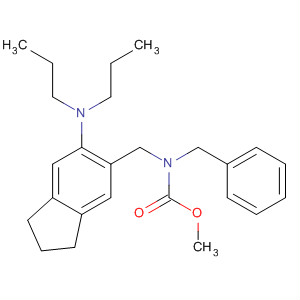 Carbamic acid,[[6-(dipropylamino)-2,3-dihydro-1H-inden-5-yl]methyl](phenylmethyl)-,methyl ester