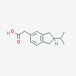1H-Indene-5-acetic acid, 2,3-dihydro-2-(1-methylethyl)-