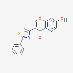 4H-1-Benzopyran-4-one, 7-hydroxy-3-(2-phenyl-4-thiazolyl)-