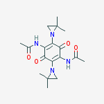 N-[4-acetamido-2,5-bis(2,2-dimethylaziridin-1-yl)-3,6-dioxocyclohexa-1,4-dien-1-yl]acetamide